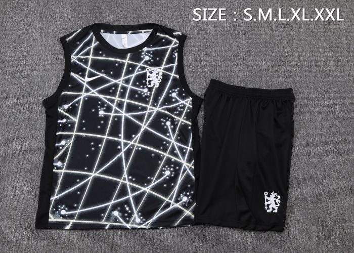 Chelsea 25/26 Black Starry Retro Vest - 图片 2