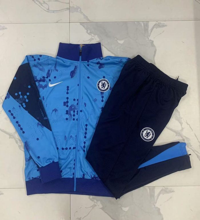 Chelsea 24/25 Kids Long Zip Jacket Lake Blue Spray - 图片 4