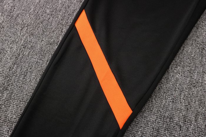 Chelsea 21/22 Black Long Zip Hoodie (Orange Trim) - 图片 4