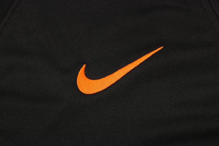 Chelsea 21/22 Black Long Zip Hoodie (Orange Trim) - 图片 8