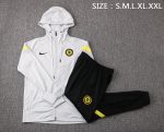Chelsea 21/22 Light Gray Long Zip Jacket with Hood - 图片 2