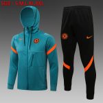 Chelsea 21/22 Green Long Zip Jacket with Hood