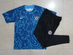 Chelsea 22/23 Blue Full Body Ink Short Sleeve Suit (with Pants) - 图片 6