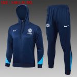 Chelsea 24/25 Blue Full Zip Jacket with Hood - 图片 10