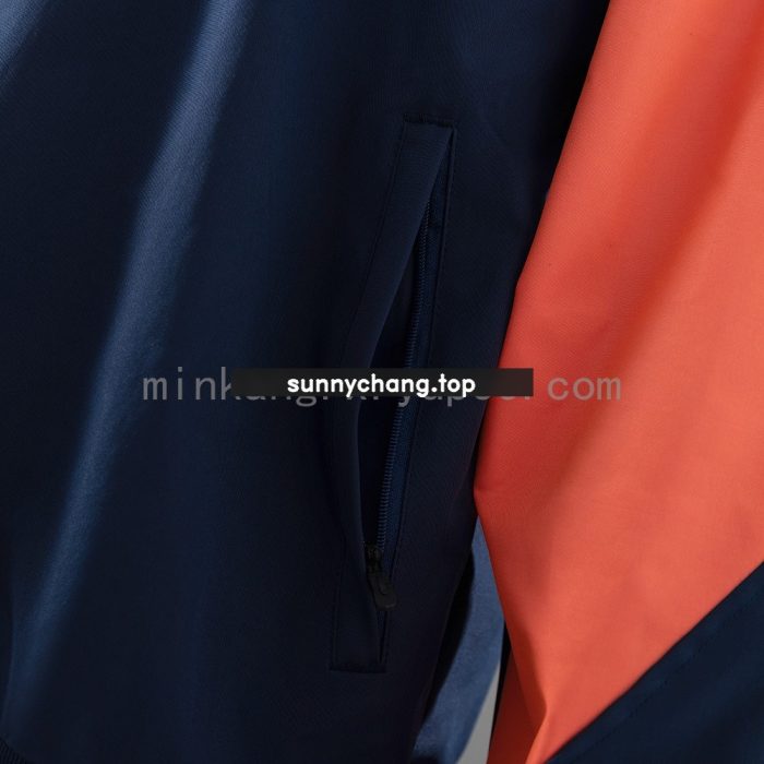 Barcelona Windbreaker - Navy Blue & Orange - 图片 4