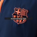 Barcelona Windbreaker - Navy Blue & Orange - 图片 8