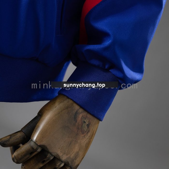 Barcelona Windbreaker - Deep Royal Blue & Noble Red - 图片 5