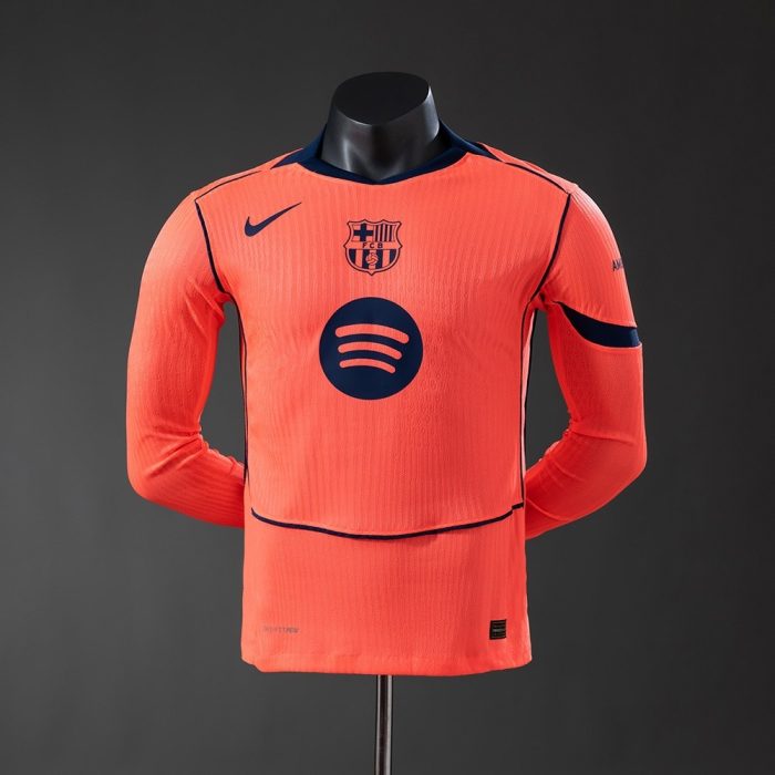Barcelona 25/26 Third Away Long-Sleeve Player Version Jersey - 图片 3