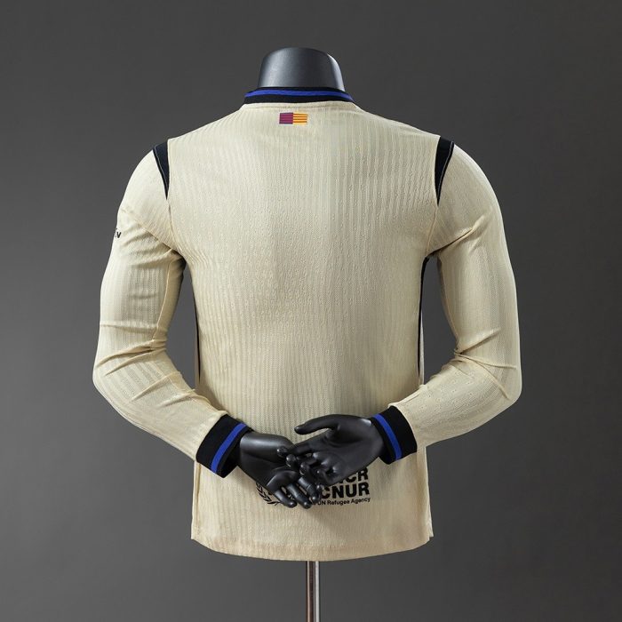 Barcelona 25/26 Away Long Sleeve Player Version Jersey - 图片 8