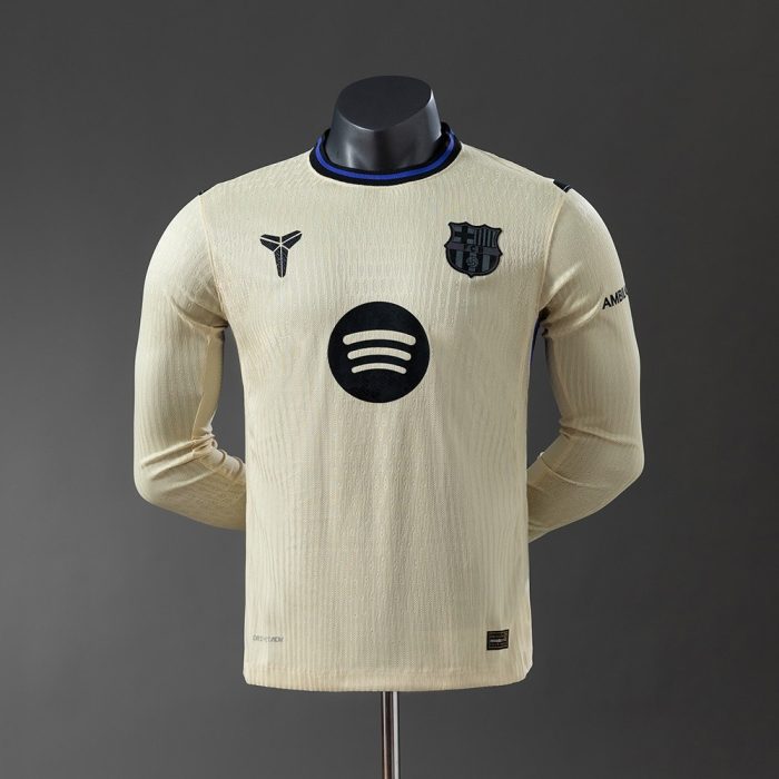 Barcelona 25/26 Away Long Sleeve Player Version Jersey - 图片 9