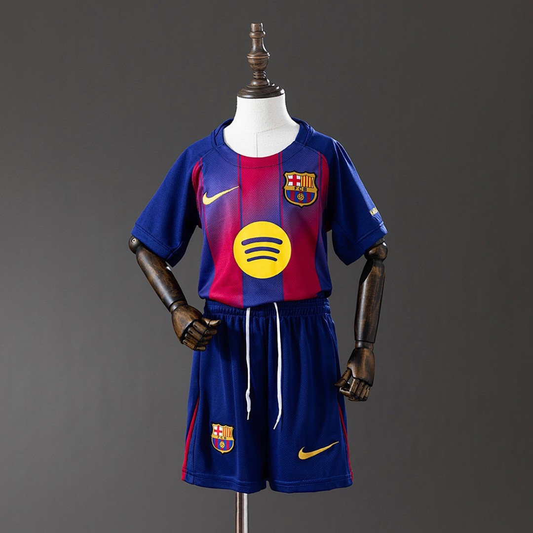 JER-2560_1 Barcelona 25/26 Home Kids Jersey - 图片 1