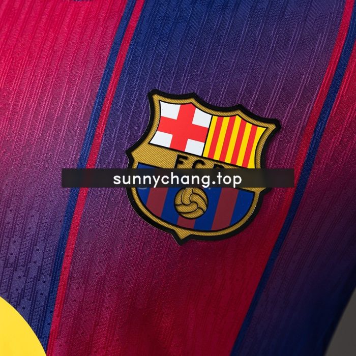Barcelona 25/26 Home Long Sleeve Player Version Jersey - 图片 5