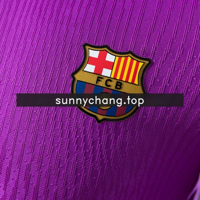 Barcelona 25/26 Pre-match Training Player Version Purple Jersey - 图片 5