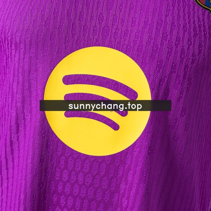 Barcelona 25/26 Pre-match Training Player Version Purple Jersey - 图片 6