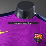 Barcelona 25/26 Pre-match Training Player Version Purple Jersey - 图片 7