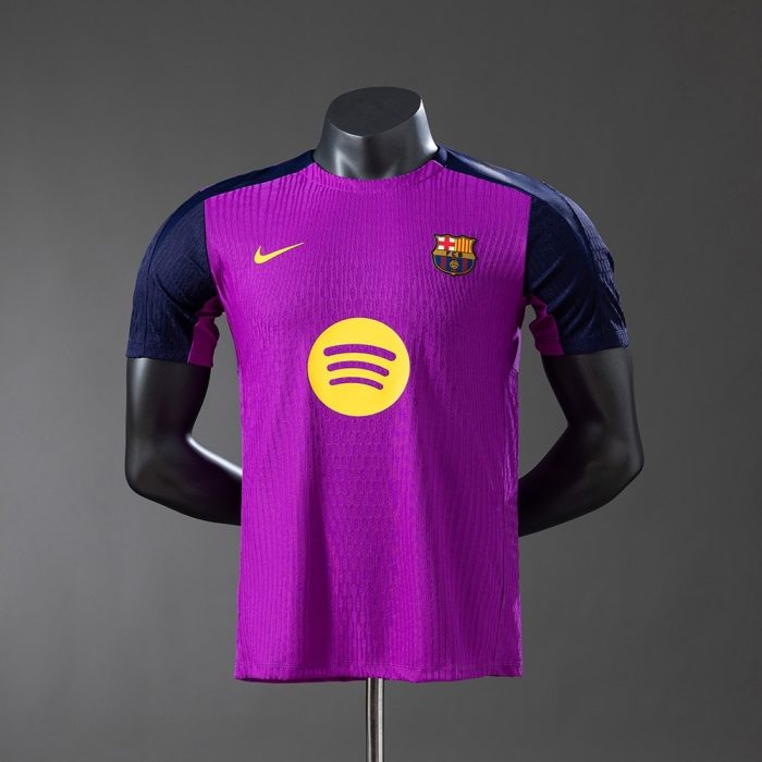 Barcelona 25/26 Pre-match Training Player Version Purple Jersey - 图片 9