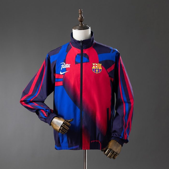 Barcelona Reversible Jacket Windbreaker - Red & Navy - 图片 3