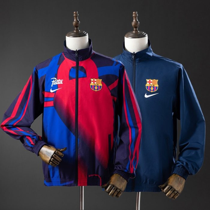 Barcelona Reversible Jacket Windbreaker - Red & Navy - 图片 4
