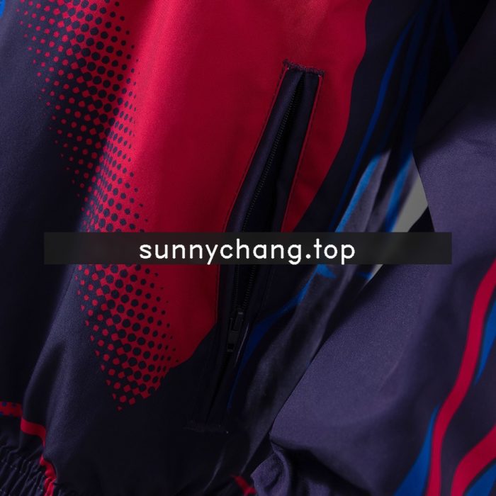 Barcelona Reversible Jacket Windbreaker - Red & Navy - 图片 5