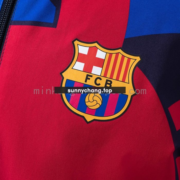 Barcelona Reversible Jacket Windbreaker - Red & Navy - 图片 8