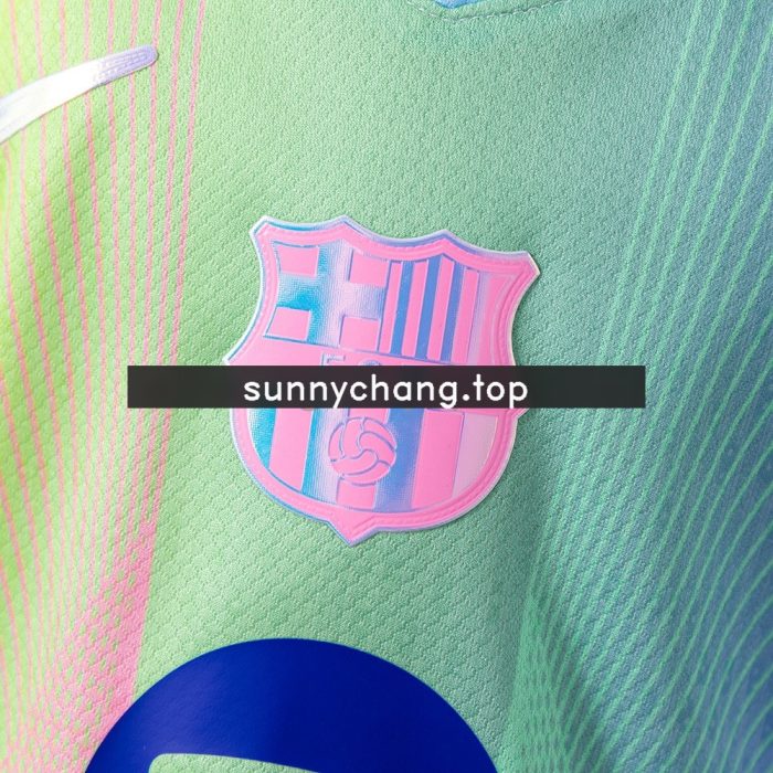 Barcelona 2025-2026 Concept Edition Green Kids Jersey - 图片 5