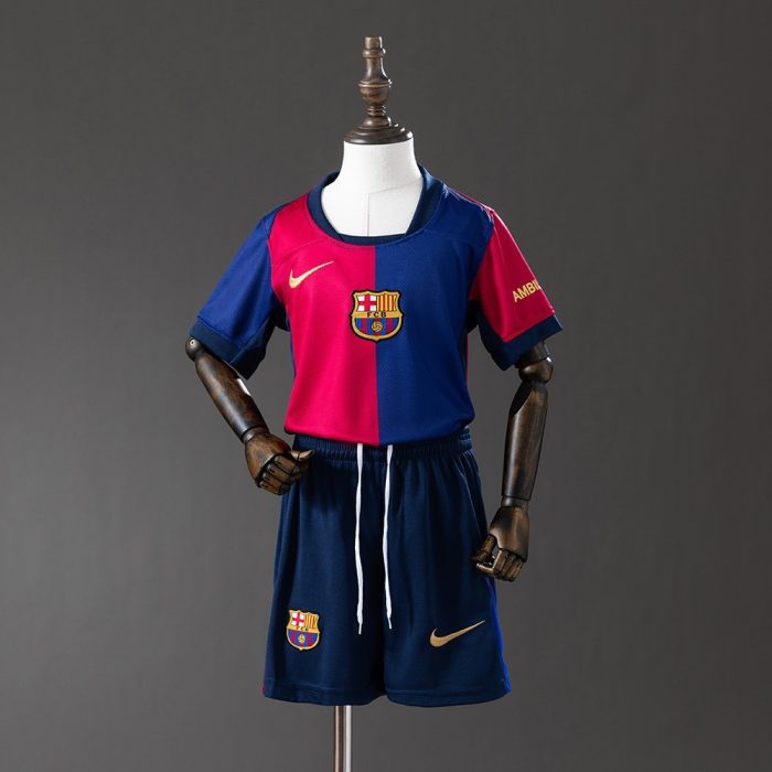 Barcelona 24/25 Home Kids Kit Jersey - 图片 9