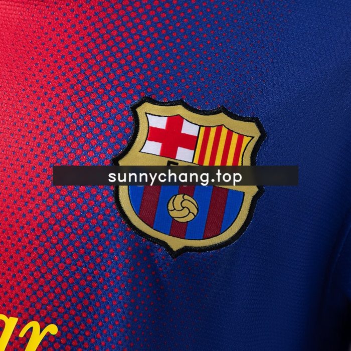 Barcelona 12/13 Home Retro Long Sleeve Jersey - 图片 5