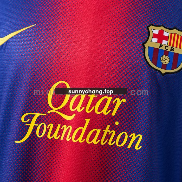 Barcelona 12/13 Home Retro Long Sleeve Jersey - 图片 6