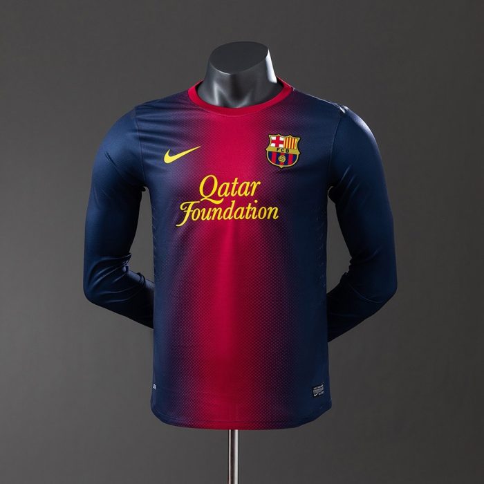 Barcelona 2012/13 Home Long Sleeve Player Version Jersey - 图片 9