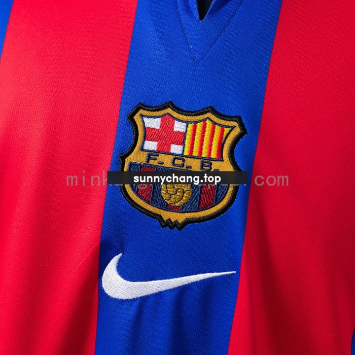 Barcelona 2001/2002 Home Retro Jersey - 图片 3