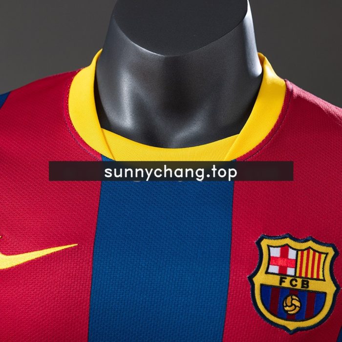 Barcelona 2010/2011 Home Long Sleeve Player Version Jersey - 图片 7