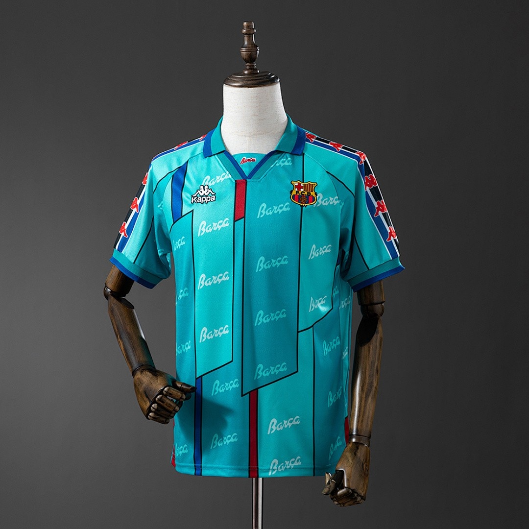 JER-2612_1 Barcelona 1995/97 Away Retro Jersey - 图片 1