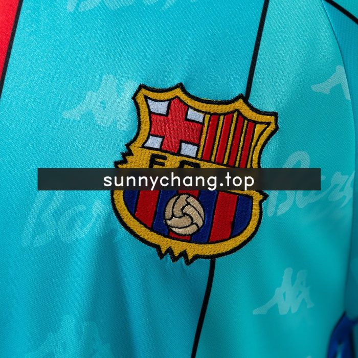 Barcelona 1995-1997 Away Long Sleeve Retro Jersey - 图片 4