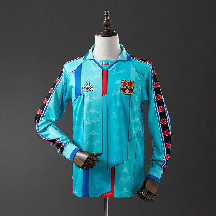 Barcelona 1995-1997 Away Long Sleeve Retro Jersey - 图片 7