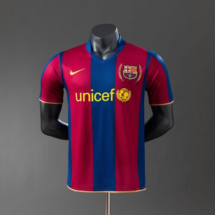 Barcelona 2007-2008 Player Version Home Jersey - 图片 8