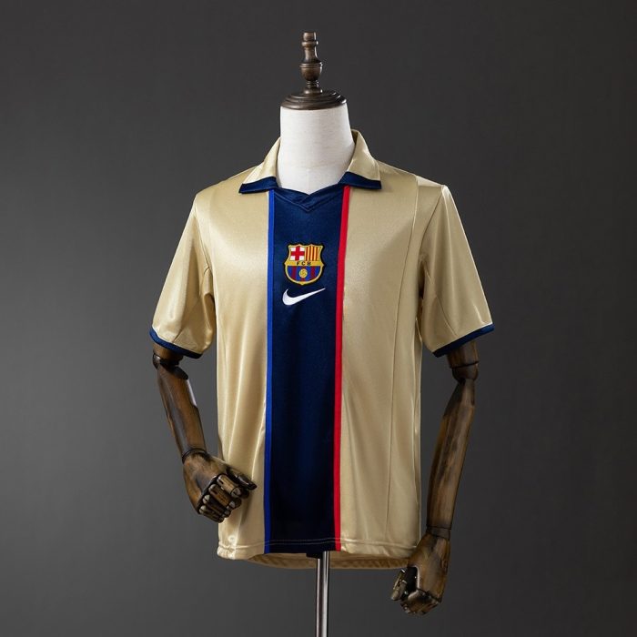 Barcelona 2002 Away Retro Jersey - 图片 6