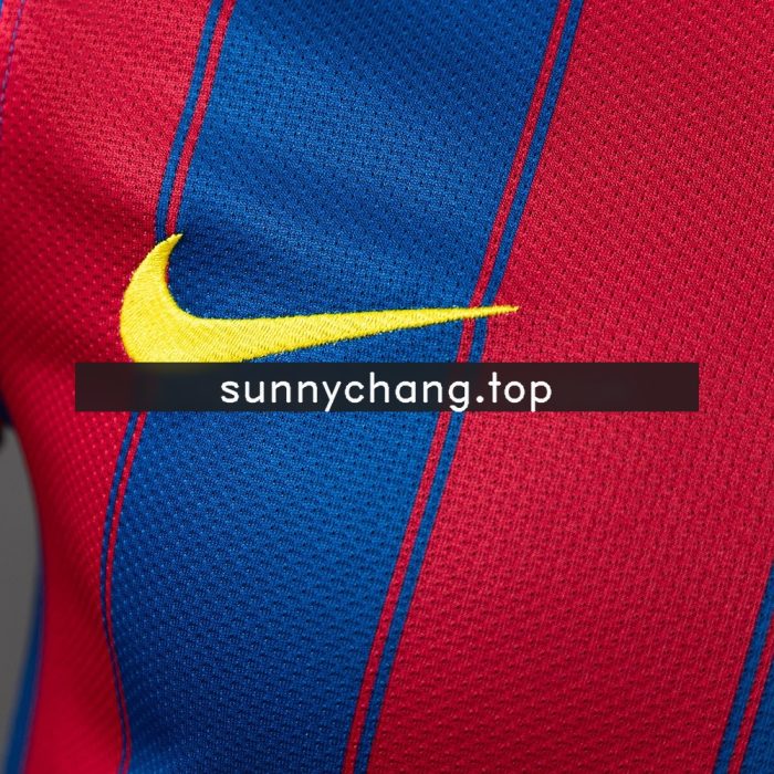 Barcelona 2009/2010 Home Player Version Retro Jersey - 图片 4