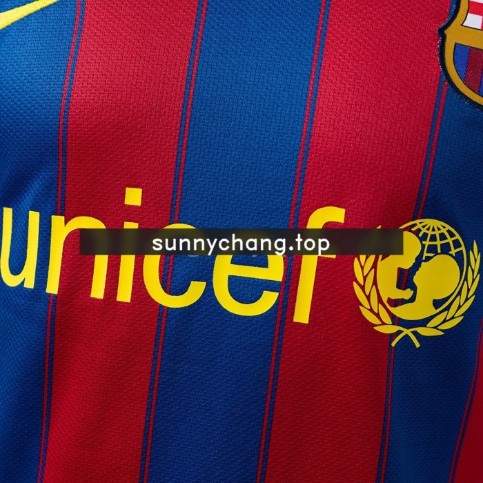 Barcelona 2009/2010 Home Player Version Retro Jersey - 图片 6