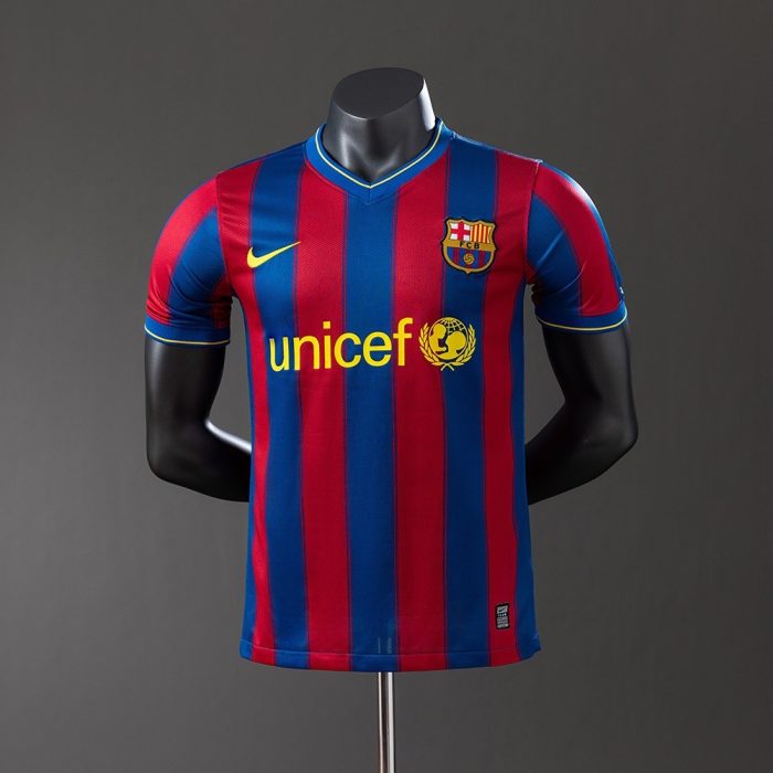 Barcelona 2009/2010 Home Player Version Retro Jersey - 图片 9