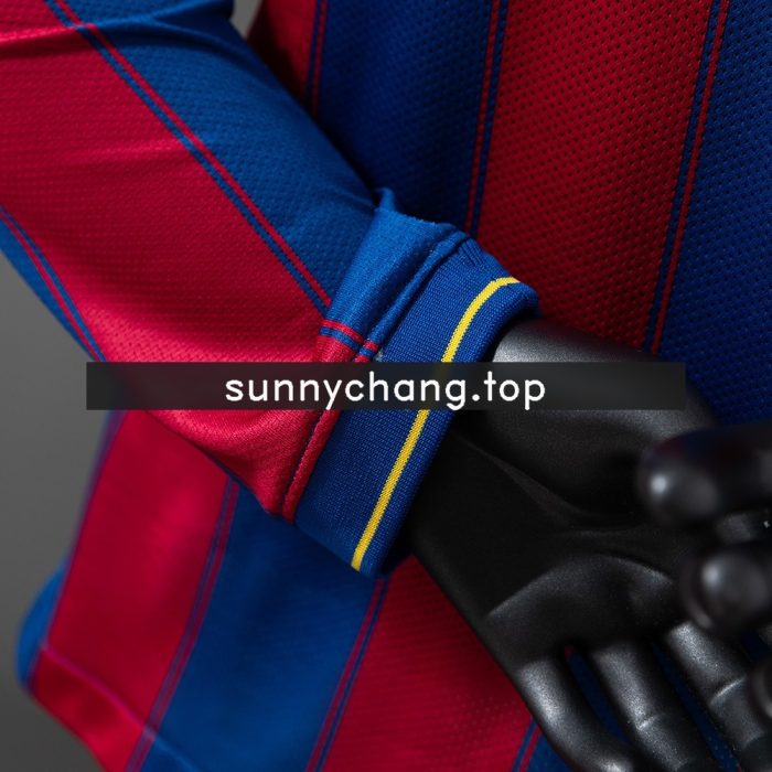 Barcelona 2009/2010 Home Long Sleeve Player Version Jersey - 图片 2