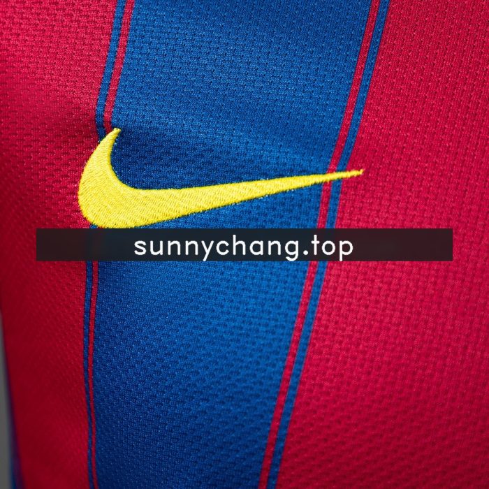 Barcelona 2009/2010 Home Long Sleeve Player Version Jersey - 图片 4