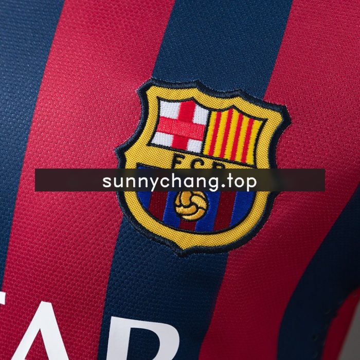 Barcelona 2013/2014 Home Player Version Retro Jersey - 图片 5