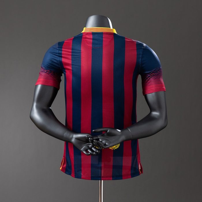 Barcelona 2013/2014 Home Player Version Retro Jersey - 图片 8
