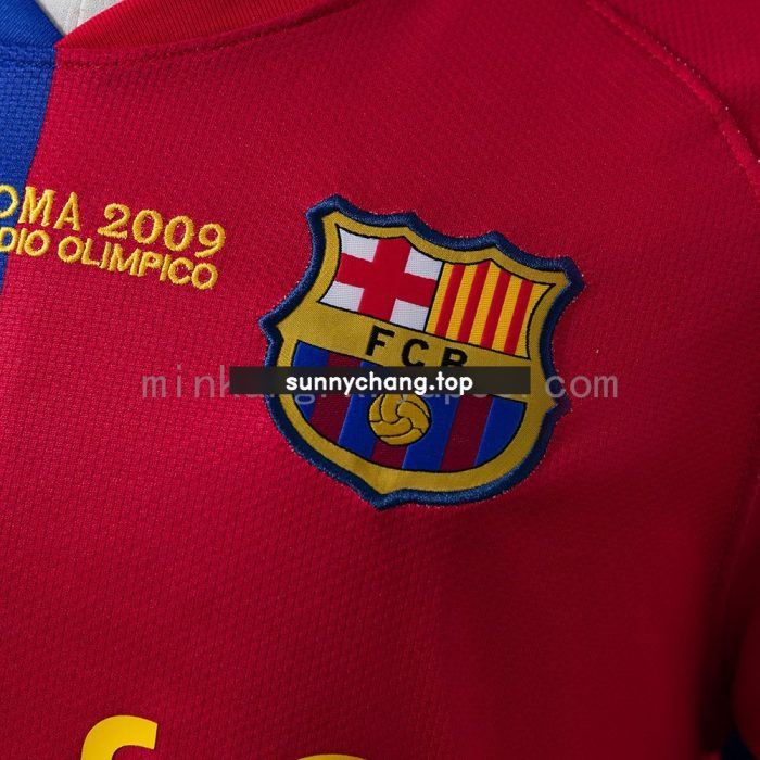 Barcelona 08/09 Champions League Home Retro Long Sleeve Jersey - 图片 4