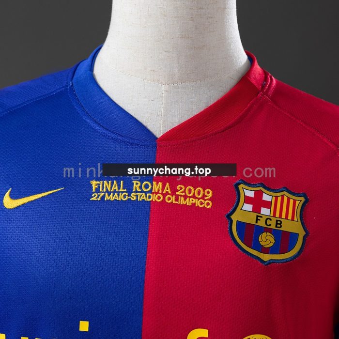 Barcelona 08/09 Champions League Home Retro Long Sleeve Jersey - 图片 6