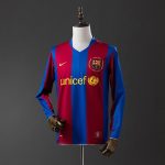 Barcelona 2007-2008 Home Long Sleeve Retro Jersey