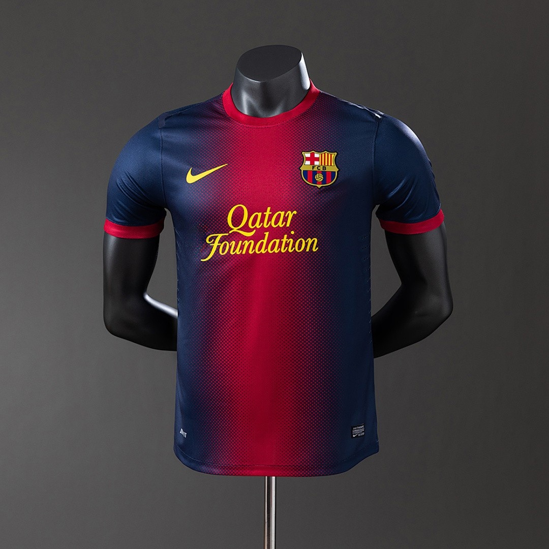 JER-2647_1 Barcelona 2012/13 Home Player Version Retro Jersey - 图片 1