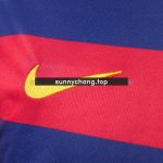 Barcelona 2015/16 Home Long Sleeve Retro Jersey - 图片 3