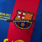 Barcelona 2010/11 Home Champions League Edition Long Sleeve Retro Jersey - 图片 5