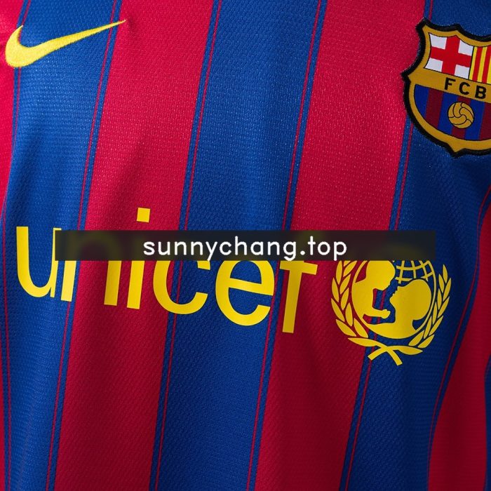 Barcelona 09/10 Home Retro Shirt - 图片 6